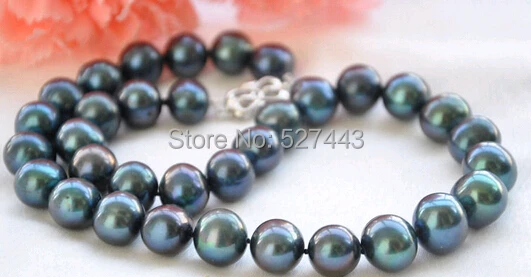

Wholesale >PEACOCK BLACK 13mm ROUND FRESHWATER PEARL NECKLACE 17inch