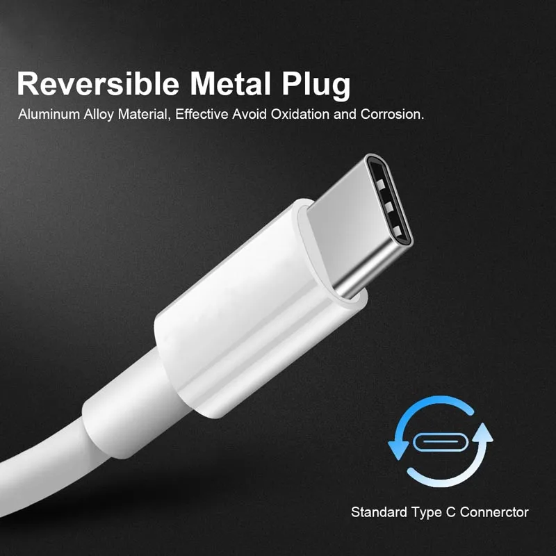 Для Huawei Xiaomi USB Type C зарядное устройство с европейской вилкой кабель разъемом для