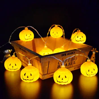 

Halloween skull Pumpkin string light christmas garden holiday fairy lights party christmas lights outdoor Wedding decoration