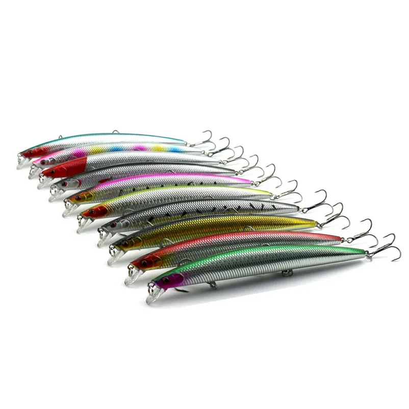 1PC Minnow Fishing Lure Plastic Hard Bait Pesca Fishing Tackle Artificial Bait Lures Fishing Acessorios pescaria isca #5S14 (4)
