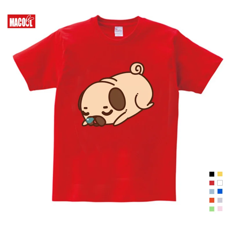 Girls Clothes for Summer T-shirt 3-12 Years O-Neck Short White T Shirt Cartoon Graphic Girls Baby T-shirt Kids Baby T Shirts - Цвет: red childreT-shirt