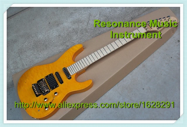 Cheap Custom Shop Orange 6 String Jackson Electric Guitar China Guitar Body & Kits Left Handed Available