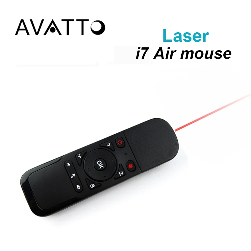 [AVATTO] i7 лазерная мини Fly Air Мышь 2 4 ГГц Беспроводной Встроенный 6 Ось дистанционного