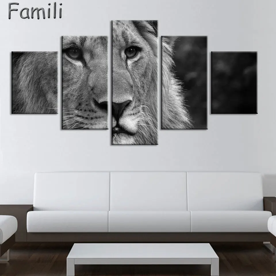 5 шт. настенные картины без рамки|picture for living room|canvas picture5 pieces |