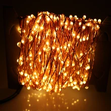 Футов 24 М Великолепный Led Огни Строки 480 Светодиодов Медный Провод Звездное Струнные Светильники Для Рождество Свадьбы Партии Украшения