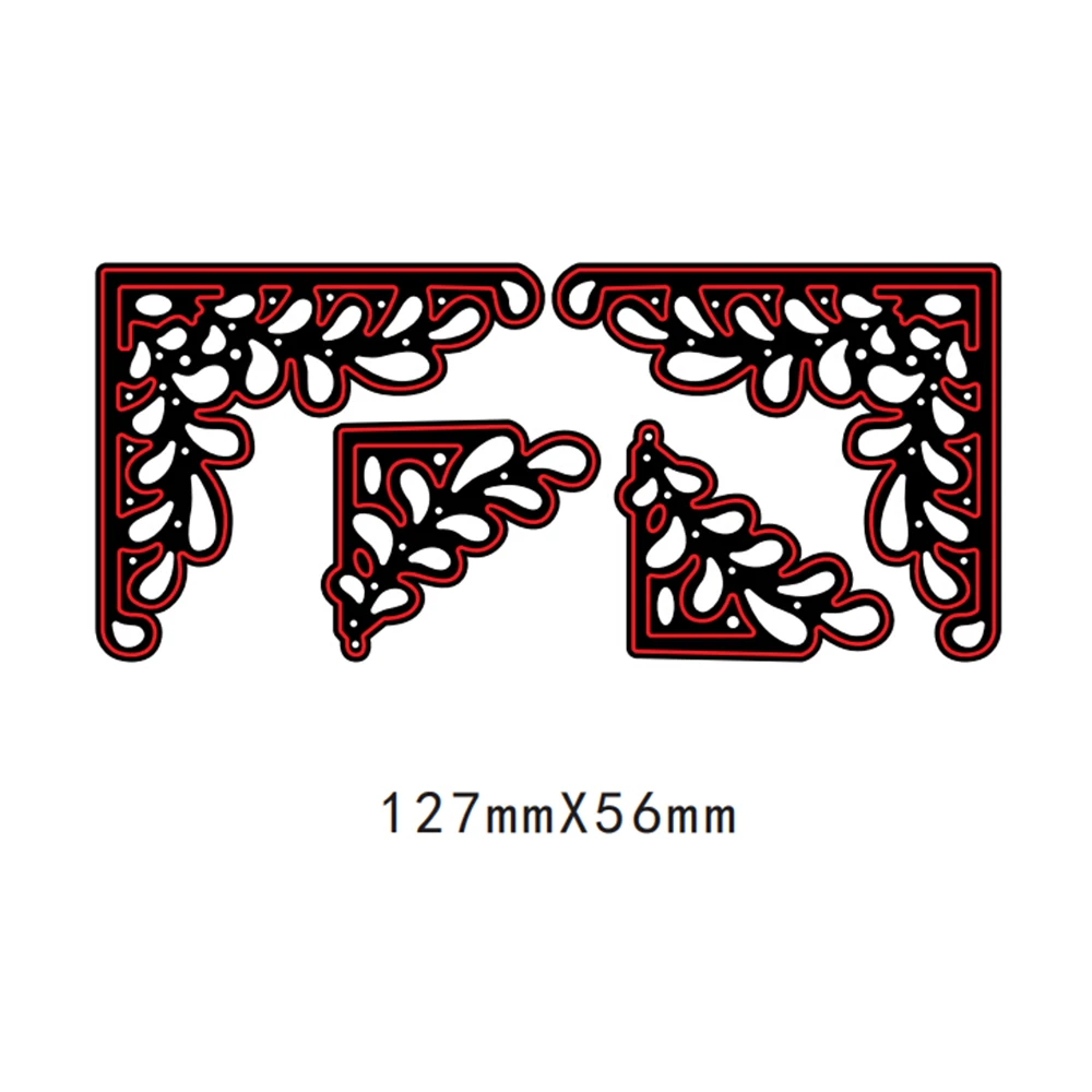 

Corners Leave Frame Metal Cutting Dies for DIY Scrapbook Album Paper Card Decorative Craft NEW ARRIVAL Embossing Die Cut