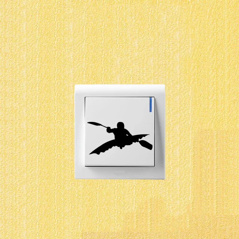 

Kayaking Creative Wall Stickers Bedroom Vinyl Switch Decals 5WS0931