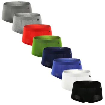 

Men Underwear Sexy Solid Modal Low Waist Soft Breathable Boxer New Fashion Casual Comfort Daily Underpants трусы мужские YL5