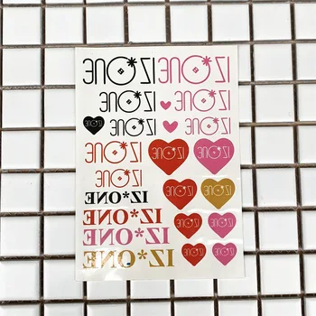 

10PCS/Lot Kpop IZONE Idol Sticker Izone Waterproof Tattoo Sticker IZONE Fans Gift Drop Shipping