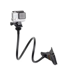 Cheaper Sj4000 Jaw Flex Clamp Arm Go Pro Gooseneck Mount Adjustable Clip Arm Neck Tripod For GoPro Hero 5 4 3 3+ Xiaomi Yi Accessories