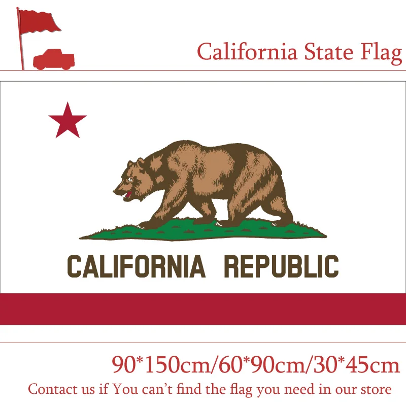 

40*60cm 60*90cm 90x150cm Flying Flag 15*21cm Hand Flag California State Flag 3x5 Polyester Banner American Flag For Home Vote