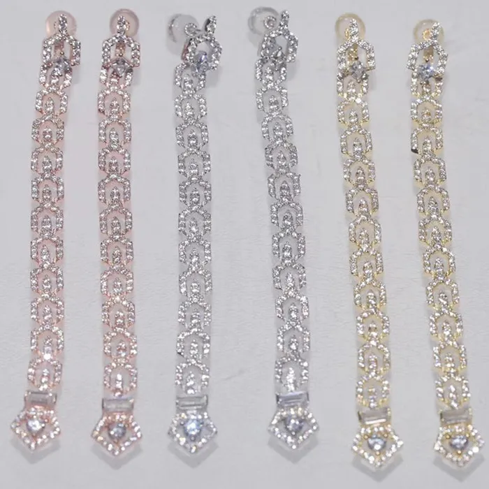 

Designer Fashion 925 Sterling Silver Jewelry 3A Cubic Zirconia Party Earring