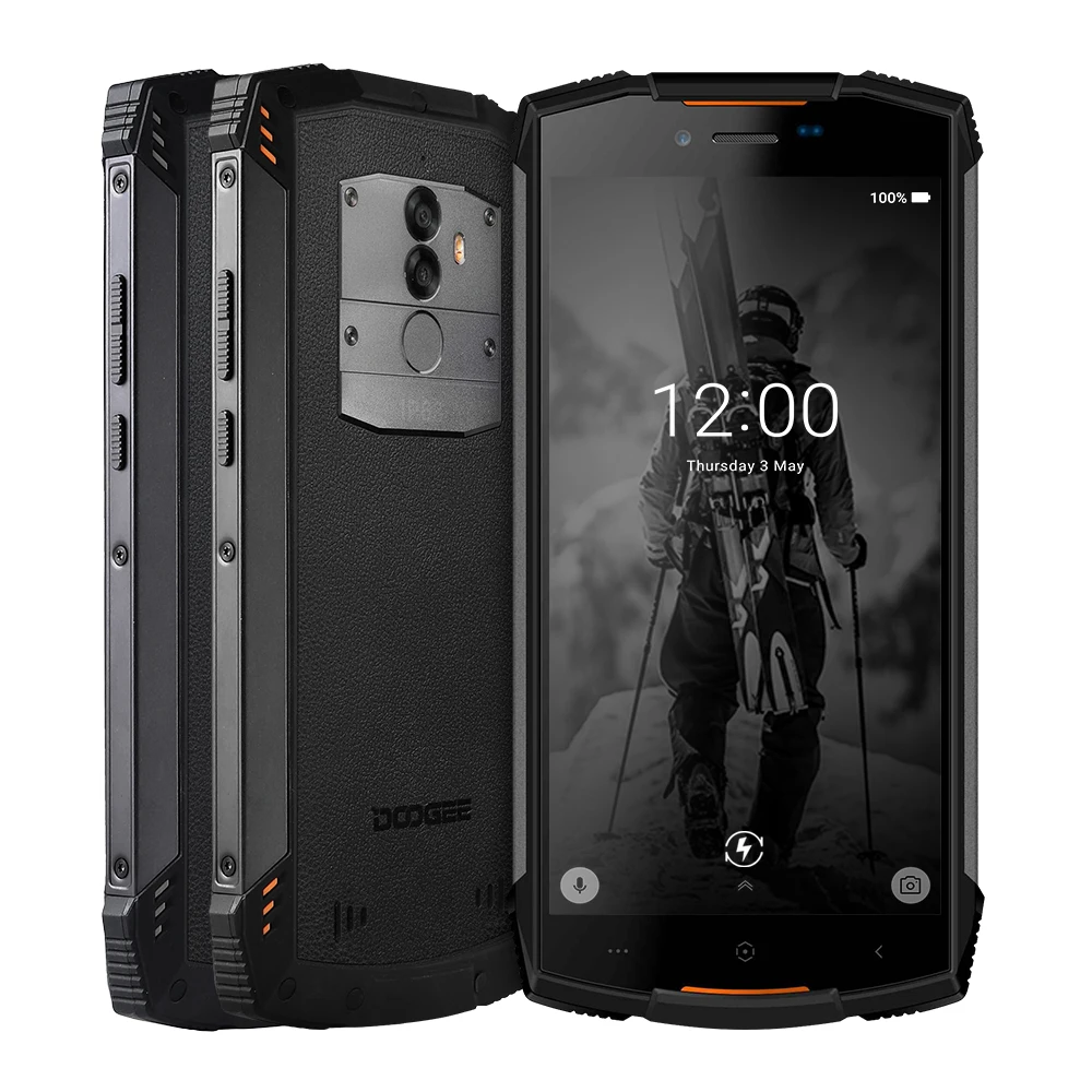 IP68 DOOGEE S55 outdoor waterproof Smartphone MTK6750T Octa Core 4GB RAM 64GB ROM 5500mAh 5.5inch Android 8.0 Dual SIM 13.0MP