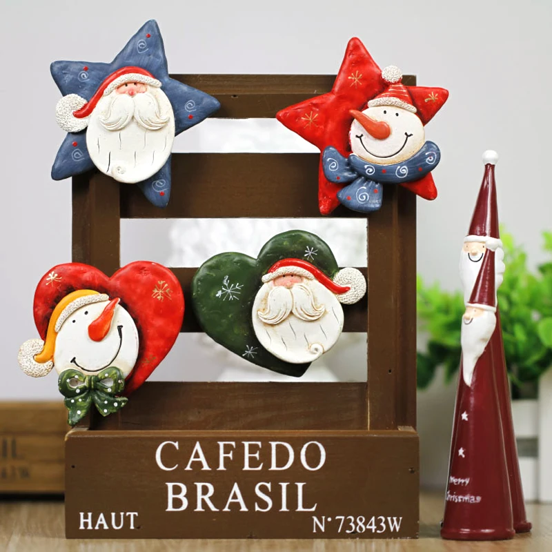 Buy Christmas Santa Claus Fridge 4PCS/LOT Resin