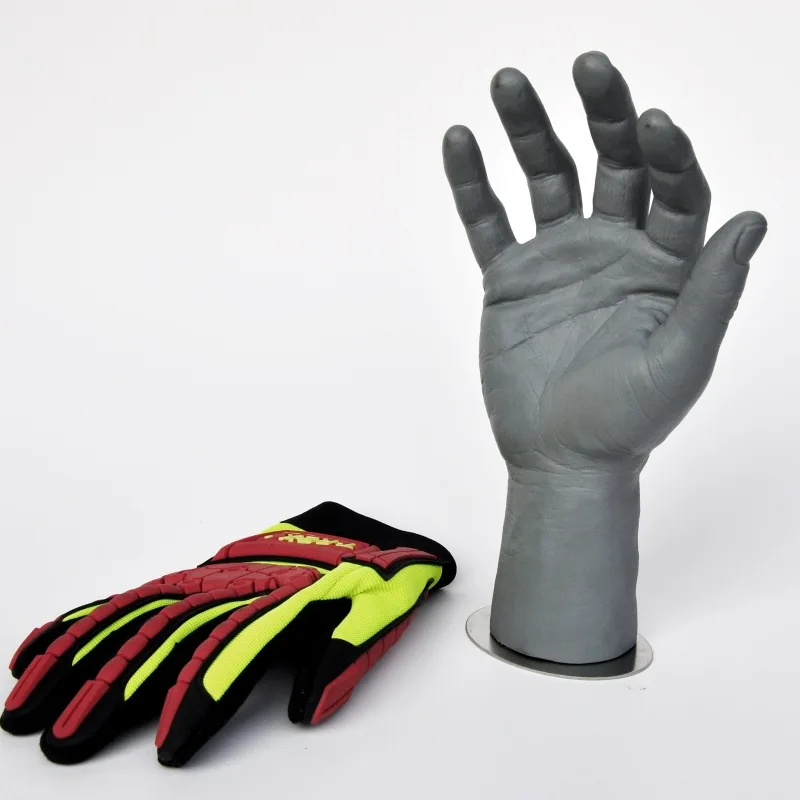 

New Liglamorous 1Pc Men Mannequin Hands Arms Display Bendable Poseable Gloves Jewelry Flexible Soft Material Gray Model 11inch