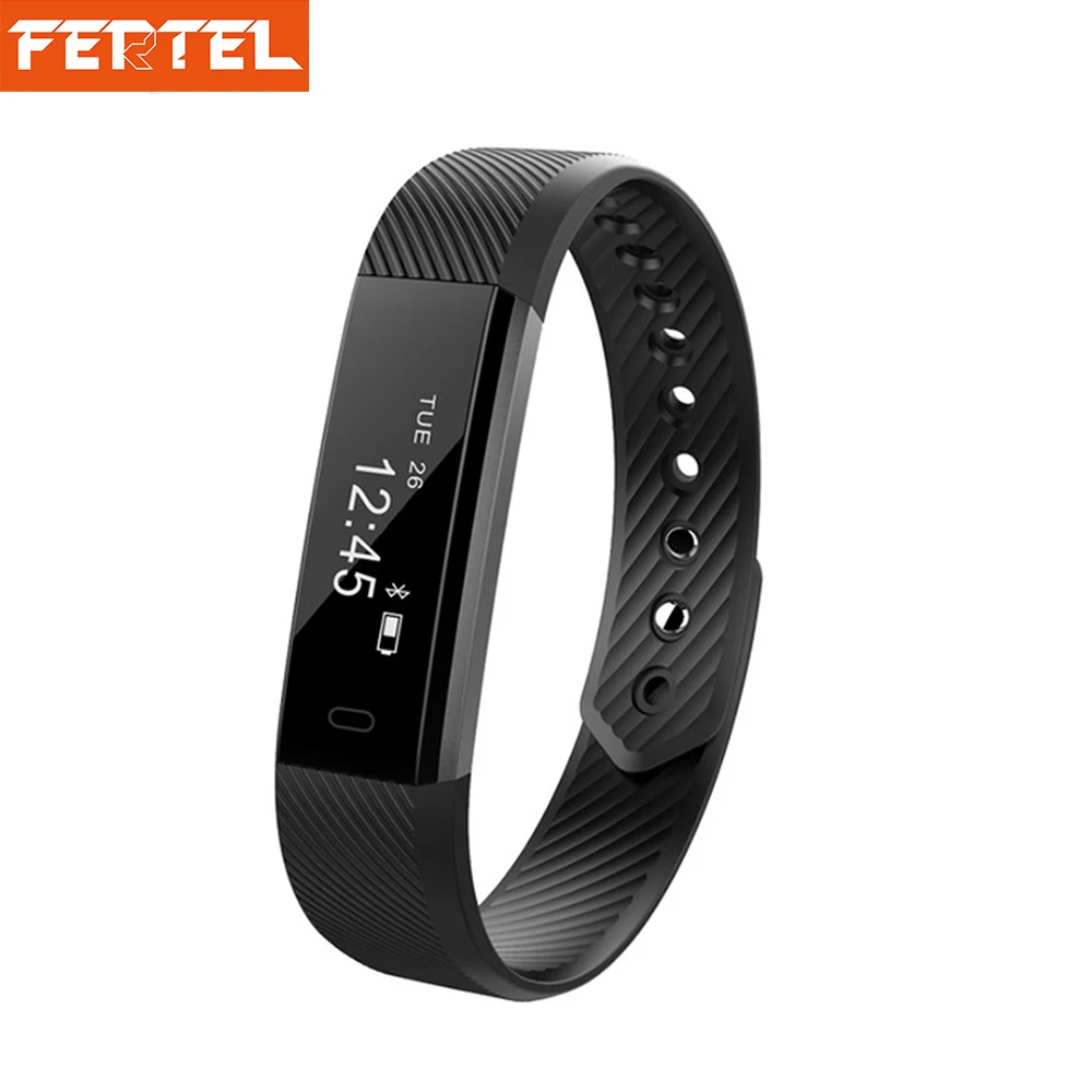ID115hr Smart Bracelet Fitness Tracker Step Counter Fitness Wristband