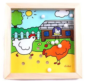 

wooden baby toys Children's Wood Balance Pocket Ball Labyrinth Game Walking Maze Baby Developing Intelligence Jigsaw Puzzles