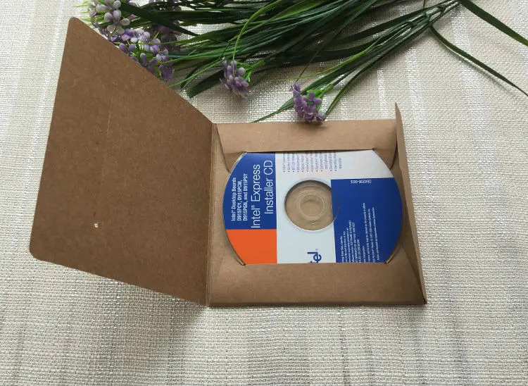 Бесплатная доставка 20 шт. CD, DVD Подарочная упаковка Сумки Бумага рукава конверты чехол картона Бумага доска