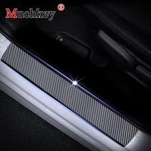 Car Door Sill Scuff Plate Door Threshold Plate For VW Jetta Passat Polo Golf Touran Tiguan Touareg Sharan Welcome Pedal 4Pcs