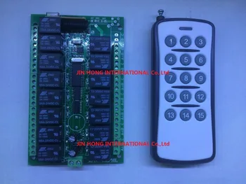 

15CH DC 12V rf home automation remote control switch 433MHZ transmitter and recevier wireless switch Radio smart home control
