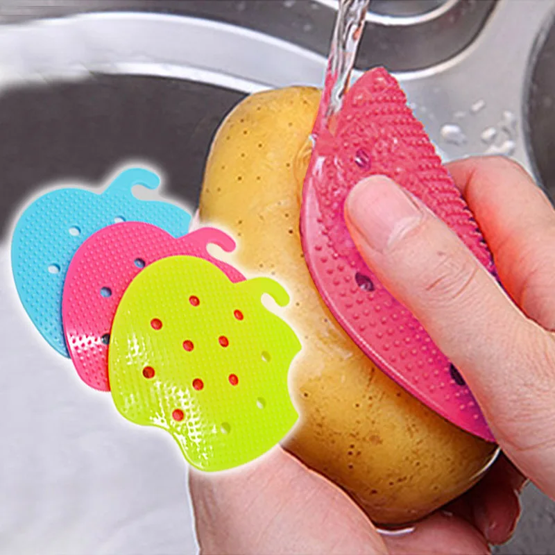 

Dropshipping Fruits Vegetables Cleaning Brushs PVC Diameter Fruits Vegetable Brushes Tools Kitchen Accessories MDP66