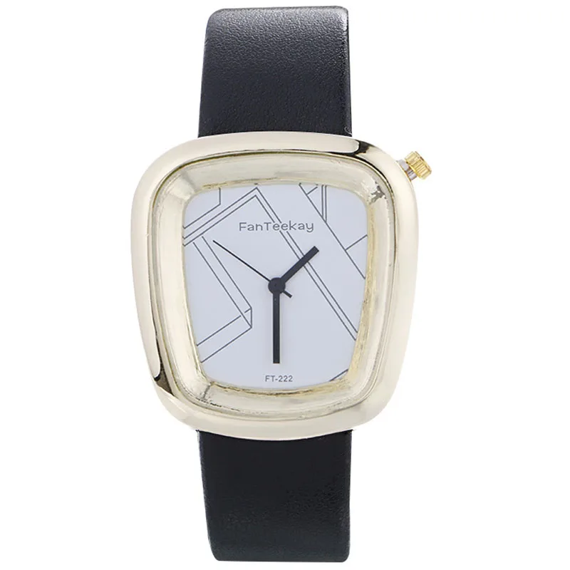 

(Jinhua Warehouse) Korean Brand Student Creative Watch FD021 (Opp Bag) foreign Trade New Style Square Belt Ms Watch Simple Popul