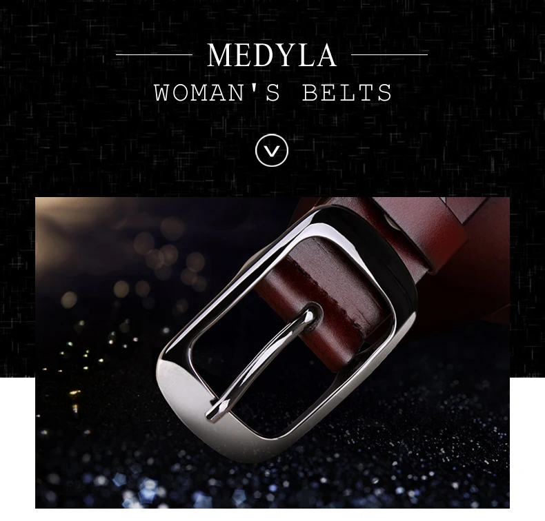 Medyla-女性用本革ベルト,高品質の高級ブランドベルト,レトロなスタイル,合金バックル,カジュアル