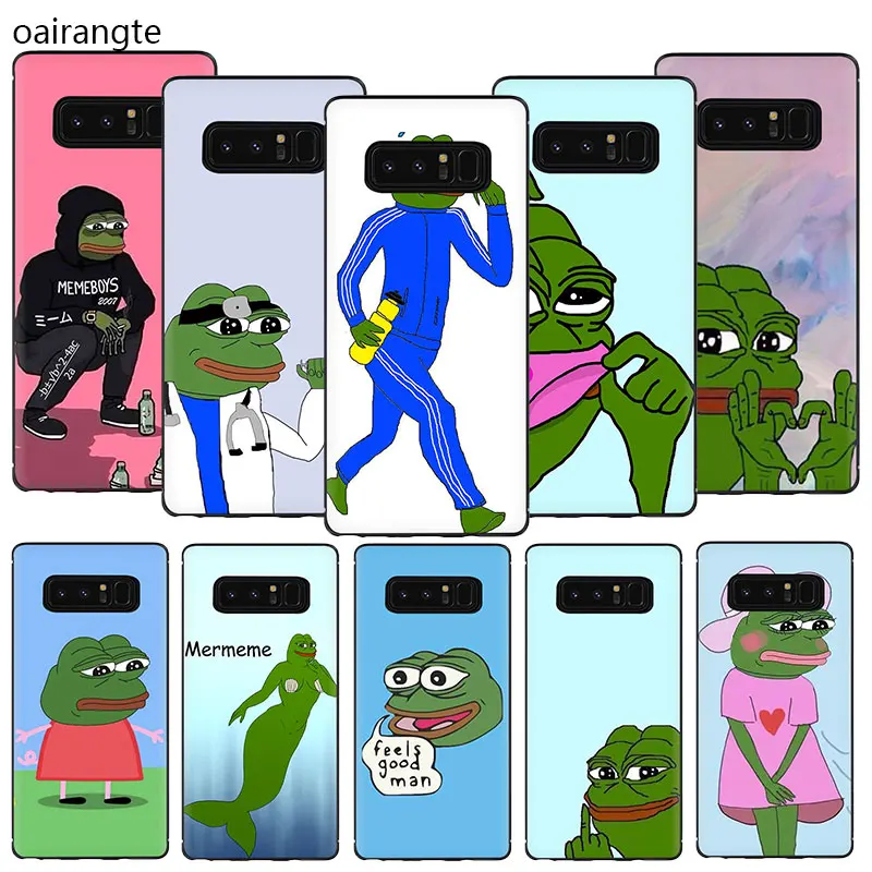 

Internet Meme Smug Frog Pepe TPU Phone Cover Case For Samsung Galaxy A3 A5 A6 7 8 9 2018 A10S 20S 30S 40S 50S 60 70 J6