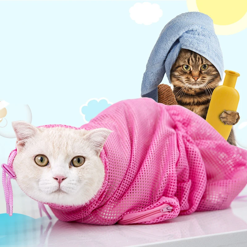New Wash Cat Bag Cat Bath Artifact Bath Bag Pet Cut Nails Anti catch