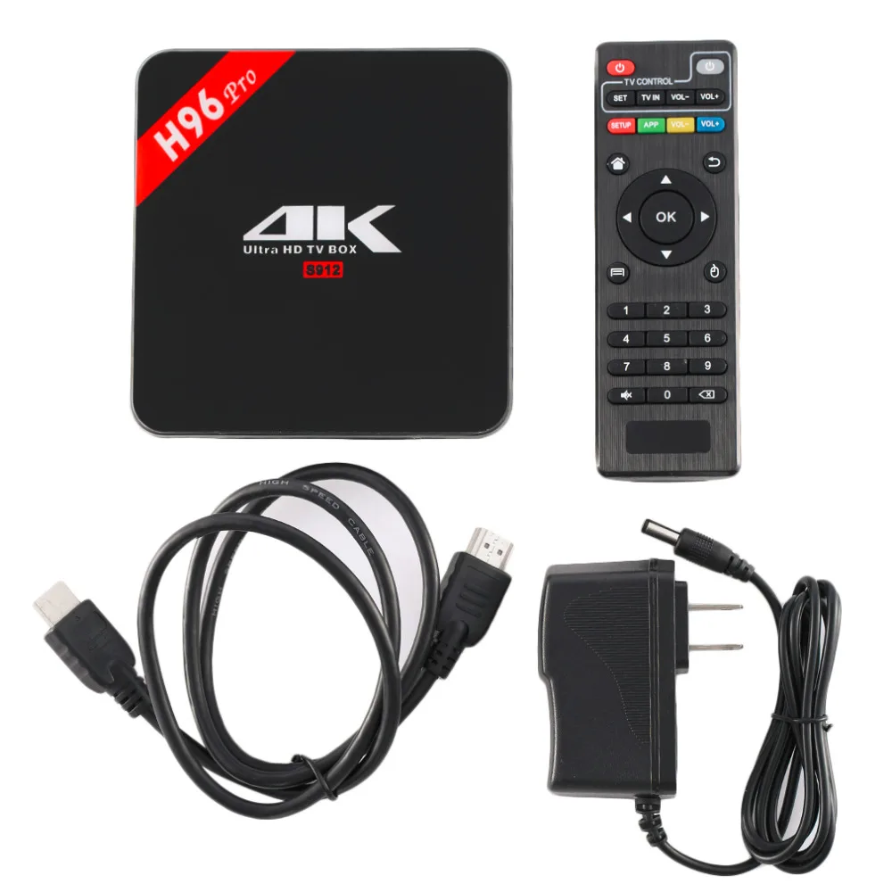 

H96 Pro 3G+16G Amlogic S912 Octa Core ARM Cortex-A53 CPU Wireless Home TV Box Tops For Android 6.0