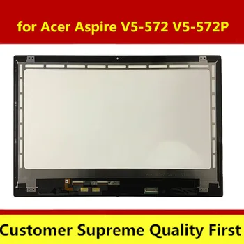 

Free shipping 15.6' Touch Screen Digitizer LCD Assembly for Acer Aspire V5-572 V5-572P laptop 1366*768