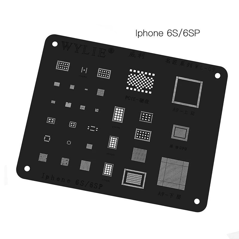 Набор трафаретов для iPhone XS max XR X 8P 8 7P 7 6P 6 Baseband CPU RAM Nand USB Charger WiFi U2 Power PMIC IC|Детали