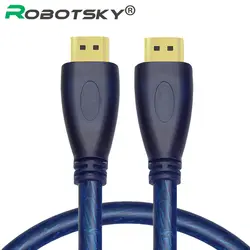 Robotsky 4 К * 2 К Позолоченные HDMI видео кабель 1.5 м мужчинами HDMI товара Поддержка 3D Для HDTV Xbox PS4 проектор displayer ноутбука