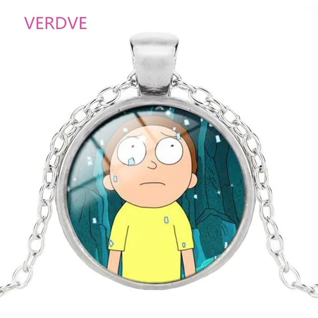 Brand New Fashion Rick And Morty Jewelry Time Necklace For Women / Men