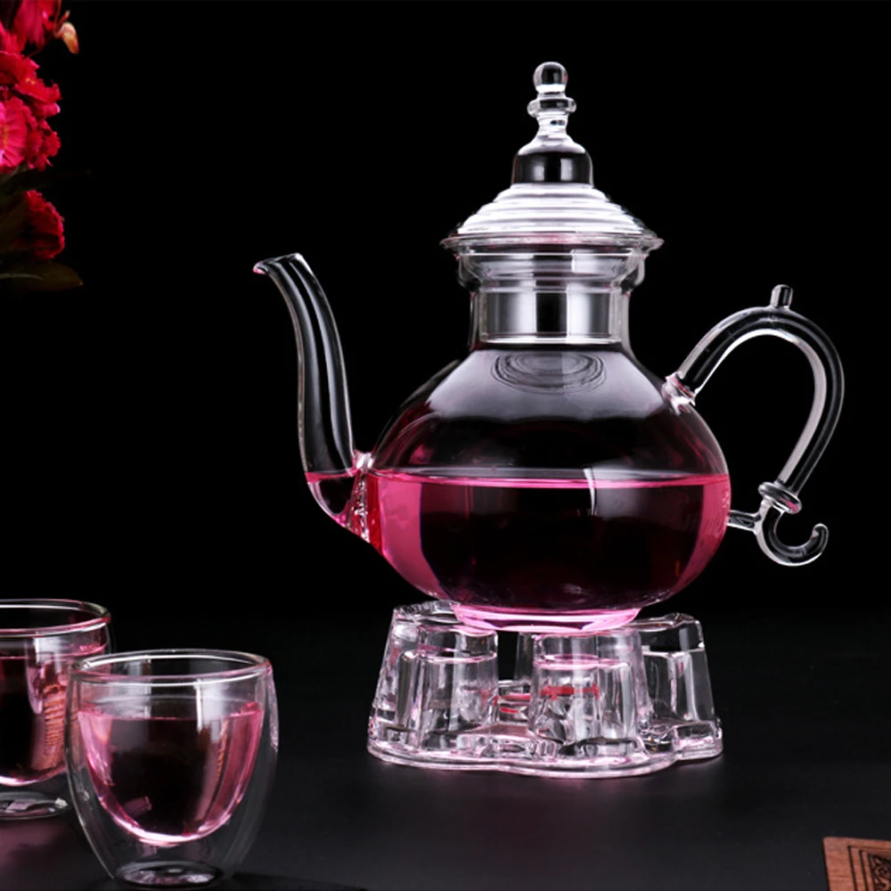 

Noble European style Wine Decanter Tai Chi Pot Heat-resistant Glass Dispenser Elegant Bar Set Carafe Water Jug Wine Container