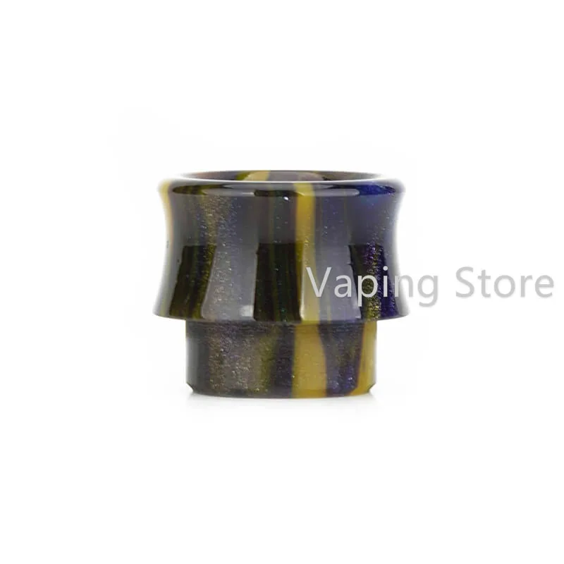 Чертов Vape Doom Mesh RTA 810 16 мм широкий диаметр капельного наконечника Dead Rabbit V2 RDA изогнутый Delrin мундштук - Цвет: BlackYellow