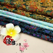 Ширина 29 дюймов китайский древний костюм платье Детская одежда кимоно Cos шелковый атлас шитье жаккардовая парча ткань