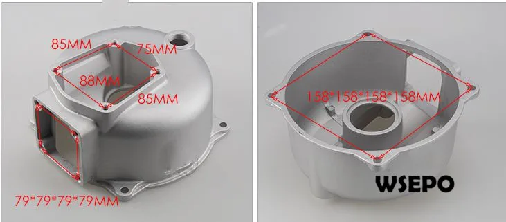 2inch pump body case dimension-4holes