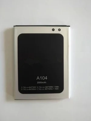 Высокое качество A104 Мобильный телефон батарея для micromax a104 с подставка телефона в