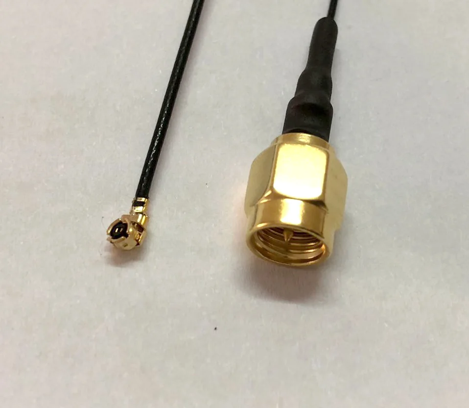 100 шт. черный 1 13 SMA Штекерный разъем для IPX u. fl IPEX коннектор RF Pigtail кабель мм 5 см 15 30