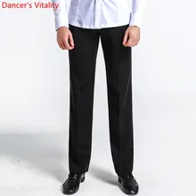 Latin Dance Trousers Fashion Men's Pencil Pants Square Modern Ballroom Waltz Tango Performance Practice Dance Costumes