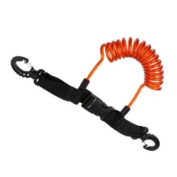 

Safety Coil Scuba Diving Underwater Lanyard Strap Spring Stretch Retainer