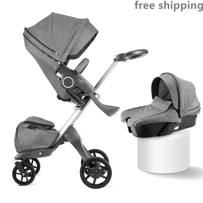 

baby stroller 2 in 1 v3 v4 high landscape stroller with carry cot