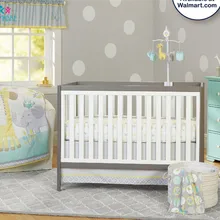 Детские мягкие бортики для кровати зеленый и крутой мир мультфильм Вышивка Узор простыня для детской кроватки стеганая сумка для хранения хлопок детские постельные принадлежности набор унисекс