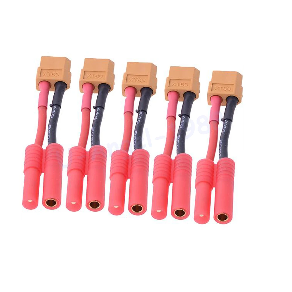 

1pcs XT60 Male to 4.0MM Banana Plug Balance Charge Cable for RC Helicopter Quadcopter XT60 Lipo Battery Plug Charger