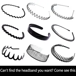 Мужские модели женские волнистые обручи на голову пластиковые обручи моющие зажимы широкие тонкие шпильки для волос базовые модели людей 9
