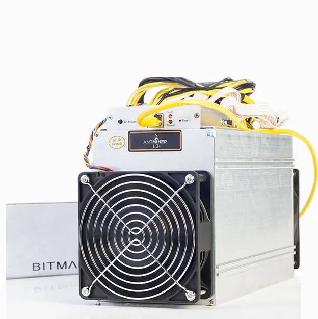 

Brand new ANTMINER L3+ LTC 504M with original and universal Bitmain power supply, scrypt miner LTC Mining Machine 504M 800W