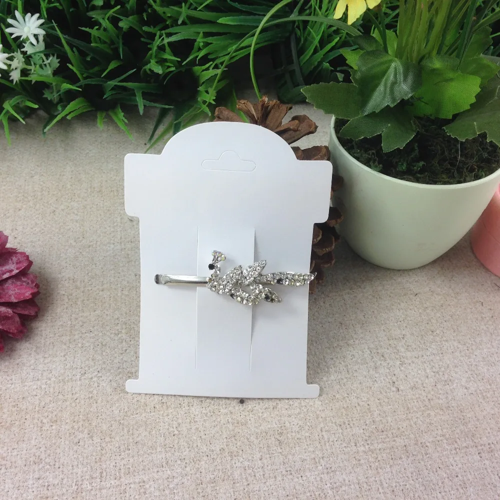 Wholesale Free Shipping Black/White/Kraft Hair Clip Card Hair Band Holder If Custom Logo MOQ : 1000 PCS Logo Cost Extra Jewelry Packaging