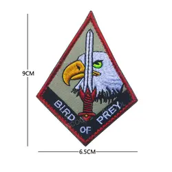 3D вышитые Лоскутные птицы нашивка с изображением орла военные тактические нашивки для поднятия боевого духа эмблема аппликации боевой