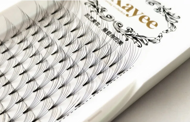

New 6D Russian Volume Eyelashes Extension Short Stem Pre made Fans C D curl Mink Lash Hot Selling Eyelash Individual Extensions